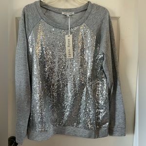 Sweater with glitter